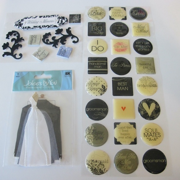 Jolee's By You Other - 🔴🔴🔴SOLD🔴🔴🔴Scrapbooking Stickers For Paper Crafts Bride Groom Love Newlywed NWT